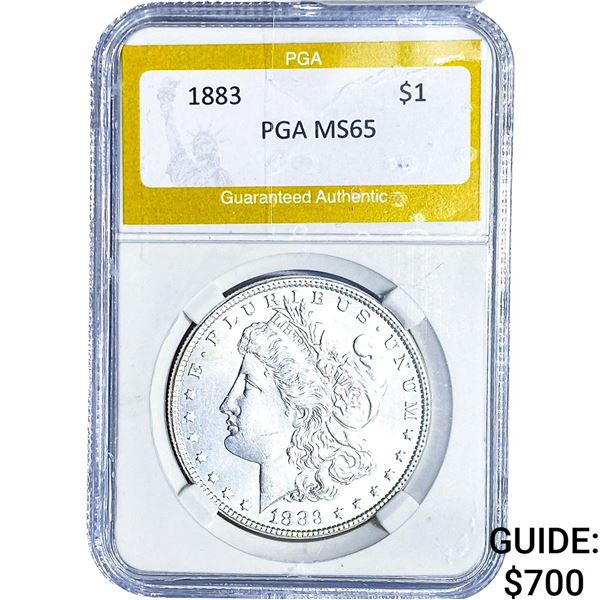 1883 Morgan Silver Dollar PGA MS65