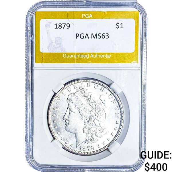 1879 Morgan Silver Dollar PGA MS63