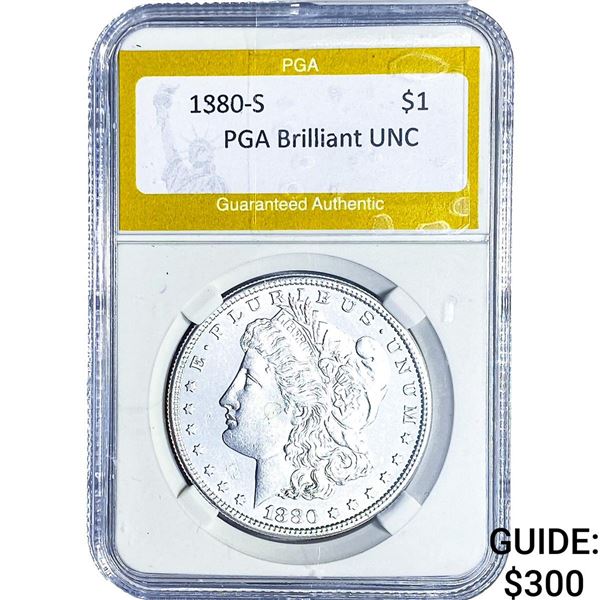 1880-S Morgan Silver Dollar PGA Brilliant UNC
