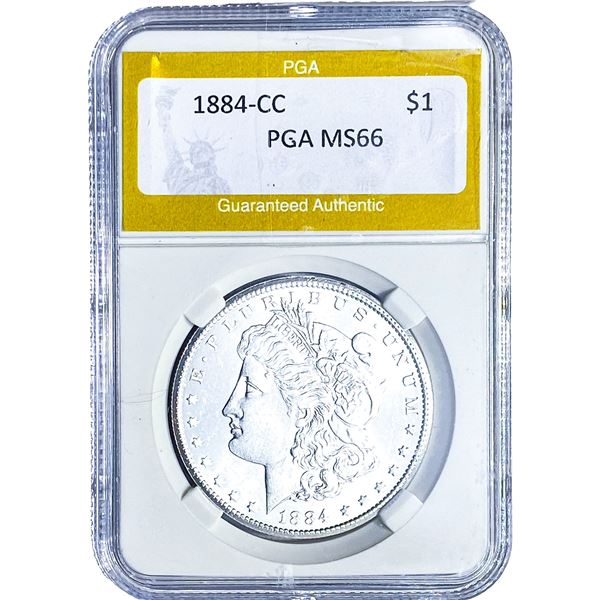 1884-CC Morgan Silver Dollar PGA MS66