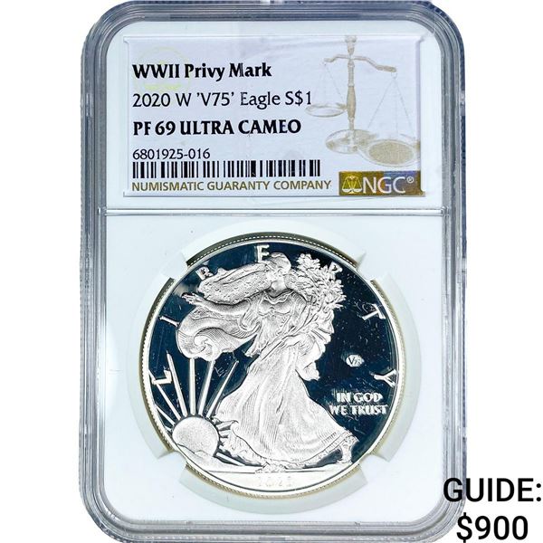 2020-W Silver Eagle NGC PF69 Ultra Cameo
