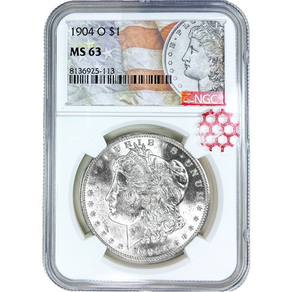 1904-O Morgan Silver Dollar NGC MS63