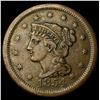 Image 1 : 1854 Braided Hair Large Cent CLOSELY UNCIRCULATED