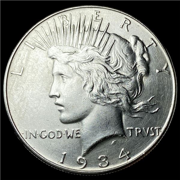 1934 Silver Peace Dollar SUPERB GEM BU