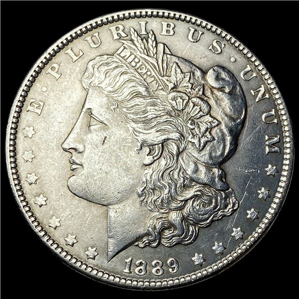 1889 Silver Morgan Dollar NEARLY UNCIRCULATED