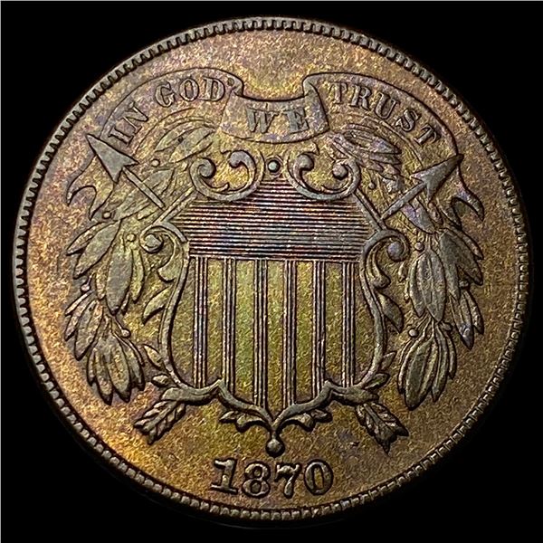1870 Two-Cent Piece UNCIRCULATED