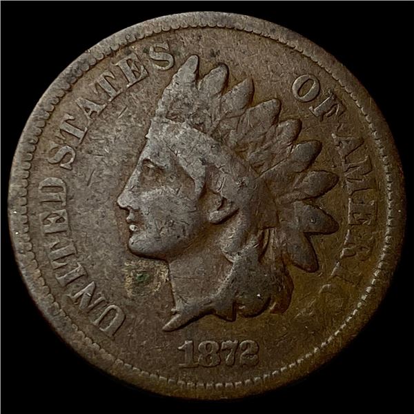1872 Indian Head Cent NEARLY UNCIRCULATED