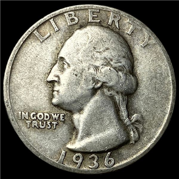 1936-D Silver Washington Quarter LIGHTLY CIRCULATED