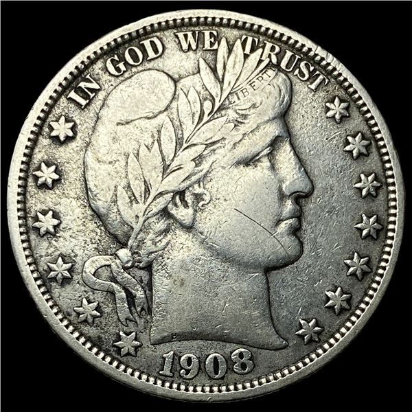 1908-D Silver Barber Half Dollar CLOSELY UNCIRCULATED