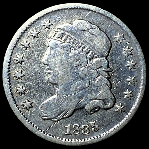 1835 Capped Bust Half Dime LIGHTLY CIRCULATED