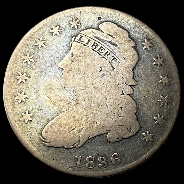 1836 Capped Bust Half Dollar NICELY CIRCULATED