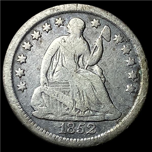 1852-O Silver Seated Liberty Half Dime LIGHTLY CIRCULATED