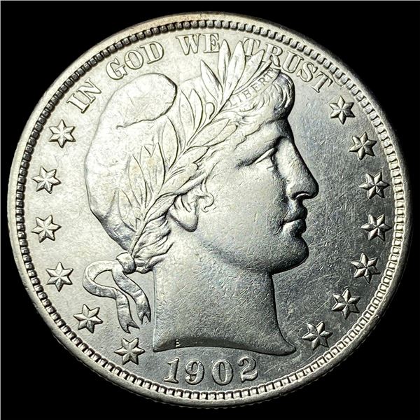 1902 Silver Barber Half Dollar CLOSELY UNCIRCULATED