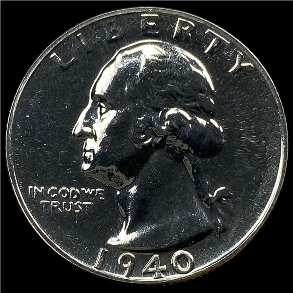 1940 Silver Washington Quarter CHOICE PROOF