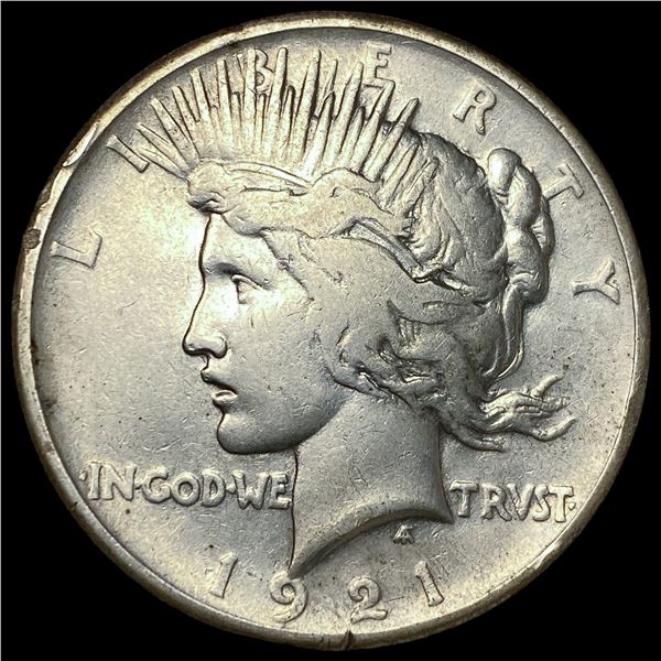 1921 Silver Peace Dollar NEARLY UNCIRCULATED