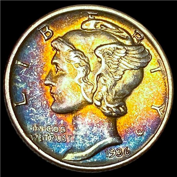 1936-D Silver Mercury Dime CLOSELY UNCIRCULATED