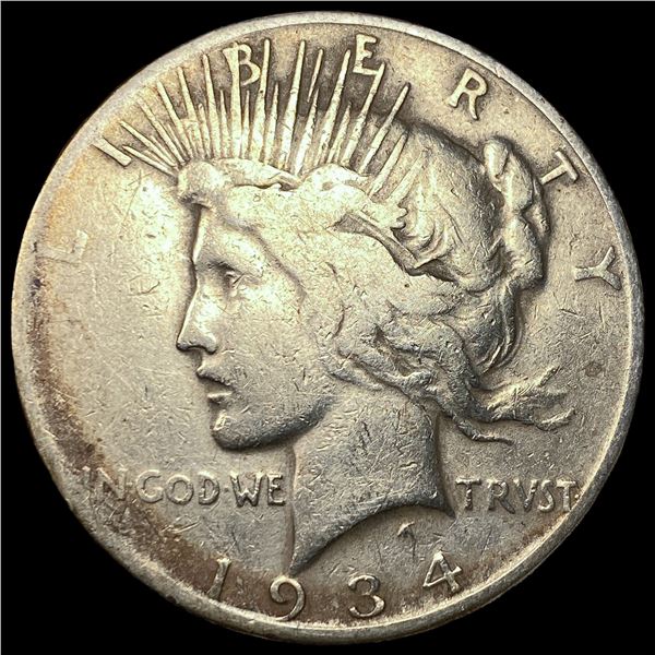 1934-S Silver Peace Dollar LIGHTLY CIRCULATED