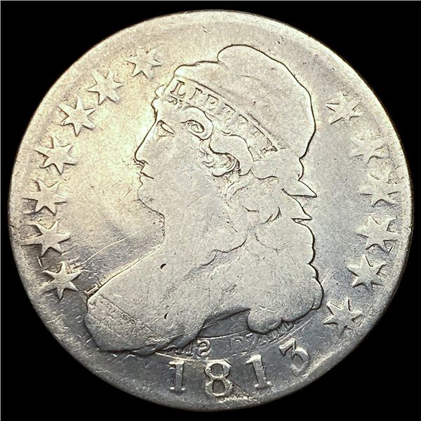 1813 Capped Bust Half Dollar LIGHTLY CIRCULATED