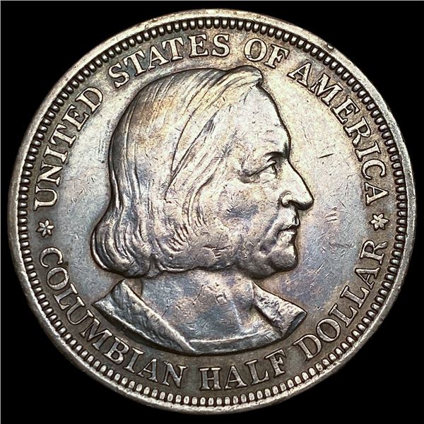 1892 Silver Columbian Expo Half Dollar NEARLY UNCIRCULATED