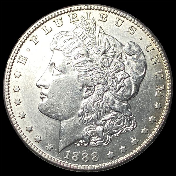 1888-S Silver Morgan Dollar CHOICE AU