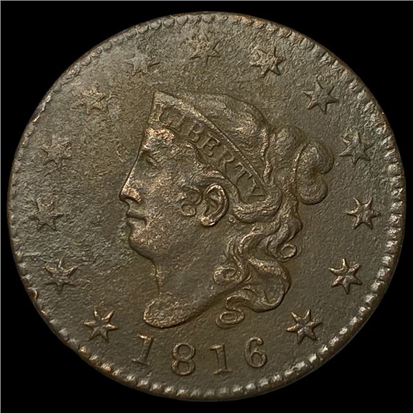 1816 Coronet Head Large Cent CLOSELY  UNCIRCULATED