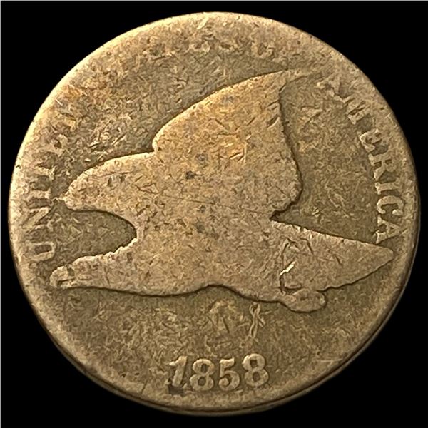 1858 Copper-Nickel Flying Eagle Cent NICELY  CIRCULATED