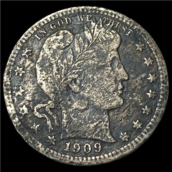 1909-D Silver Barber Quarter HIGH GRADE