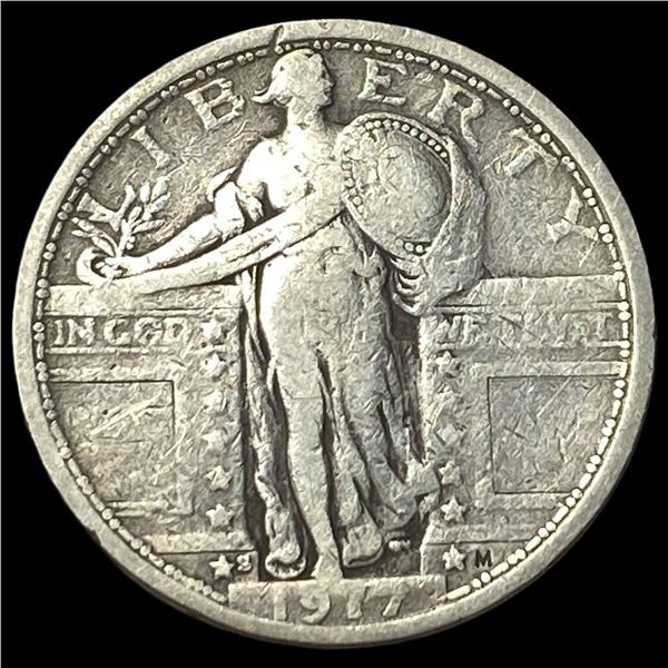 1917-S Type 1 Standing Liberty Quarter  LIGHTLY CIRCULATED