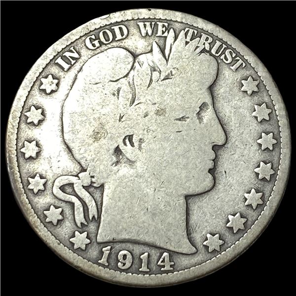 1914 Barber Half Dollar NICELY CIRCULATED