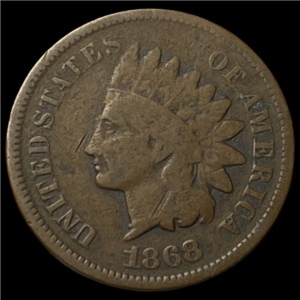 1868 Indian Head Cent NICELY CIRCULATED