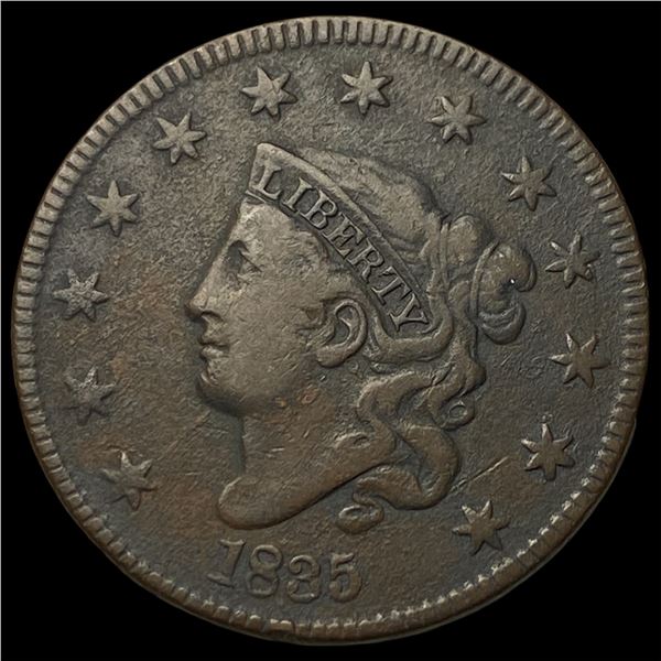1835 Coronet Head Large Cent LIGHTLY  CIRCULATED