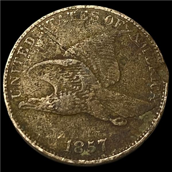 1857 Copper-Nickel Flying Eagle Cent HIGH  GRADE