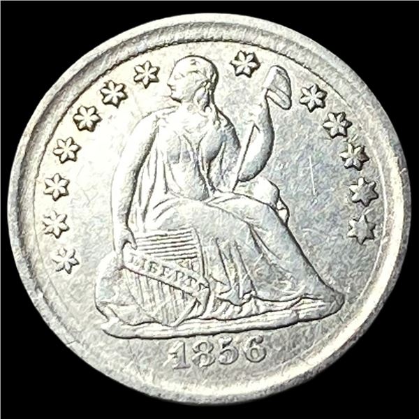 1856 Seated Liberty Silver Half Dime CLOSELY  UNCIRCULATED
