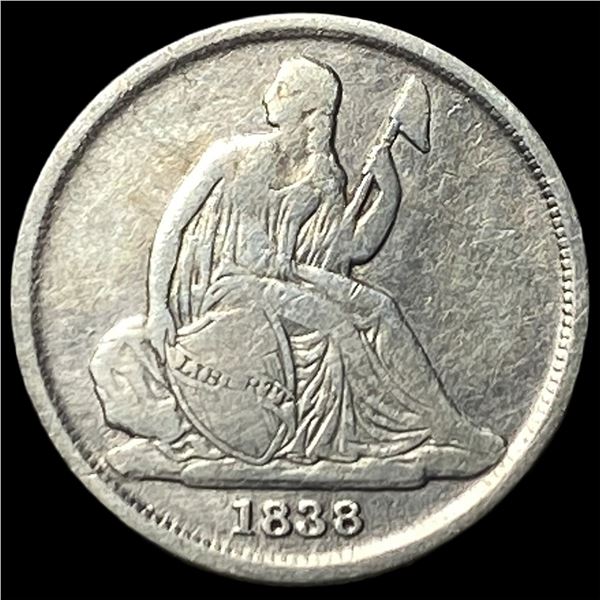 1838-O Seated Liberty Dime NICELY CIRCULATED