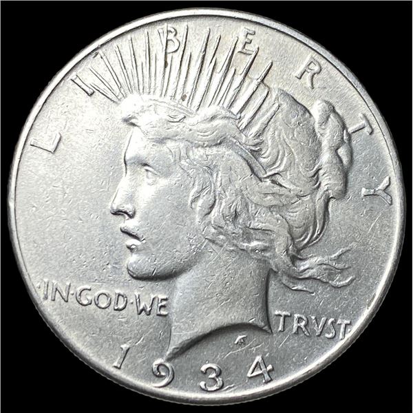 1934 Silver Peace Dollar CLOSELY UNCIRCULATED