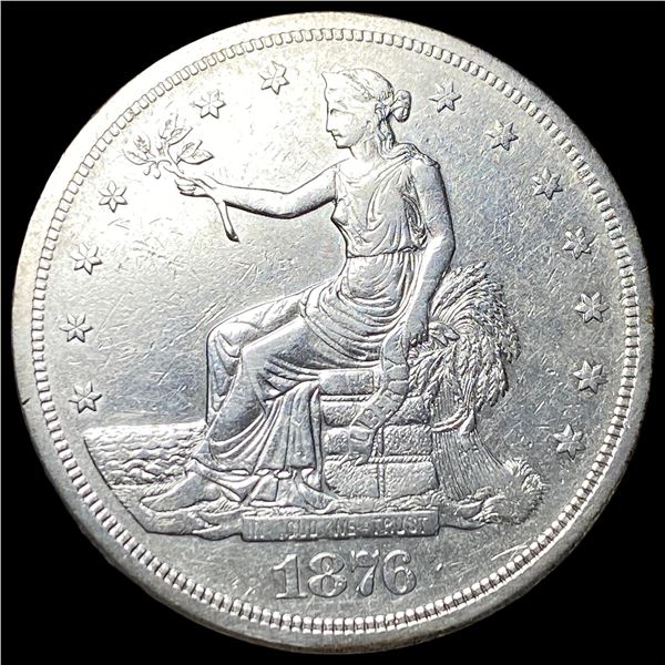 1876-S Silver Trade Dollar NEARLY  UNCIRCULATED