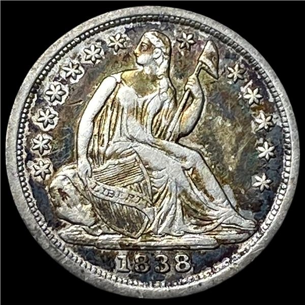 1838 Silver Seated Liberty Half Dime HIGH  GRADE