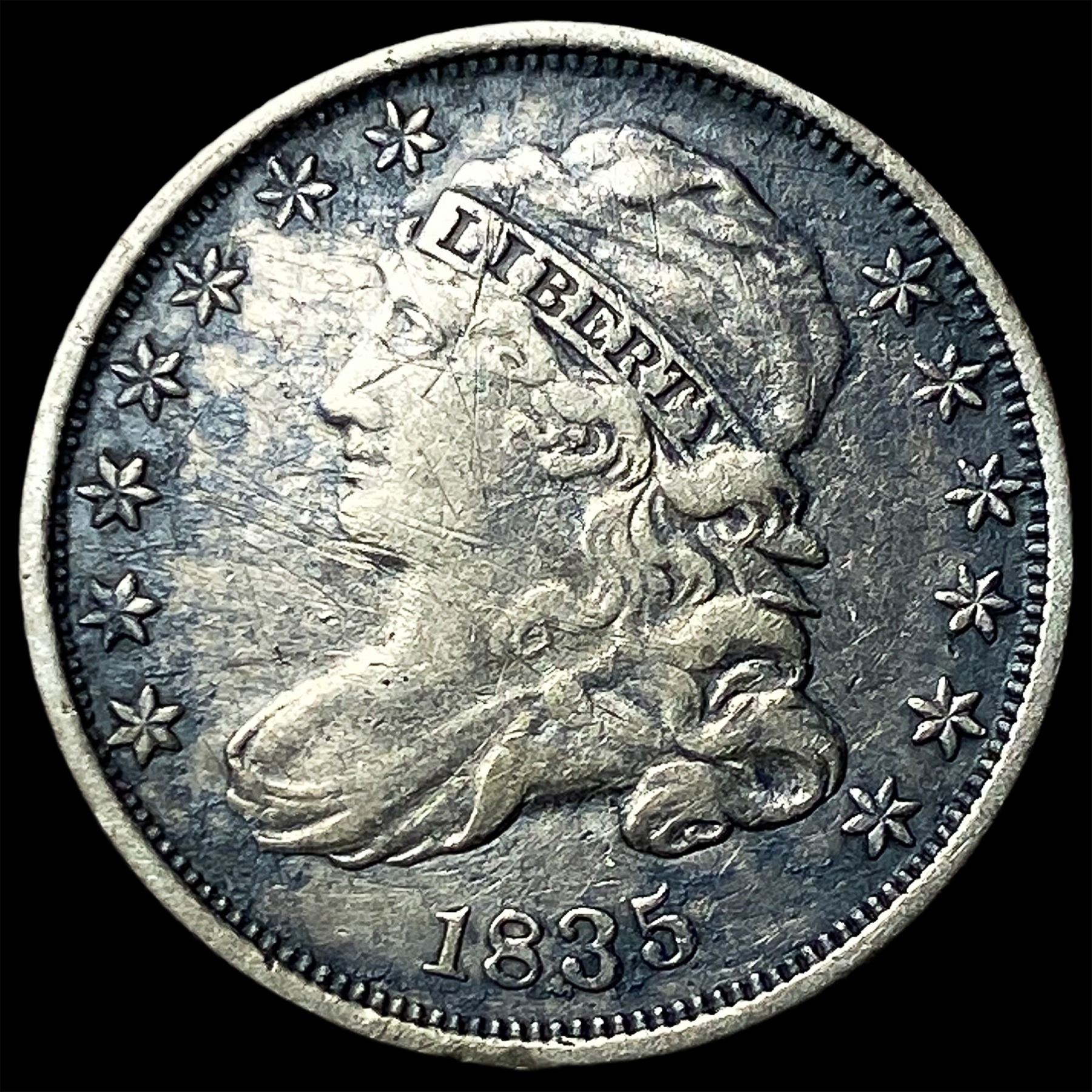 1835 Capped Bust Dime NEARLY UNCIRCULATED