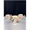 Image 1 : 3 1960's Girly Tea Cups 1 with Crack in Feet