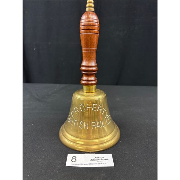 Vintage Solid Brass Property of British Rail Bell