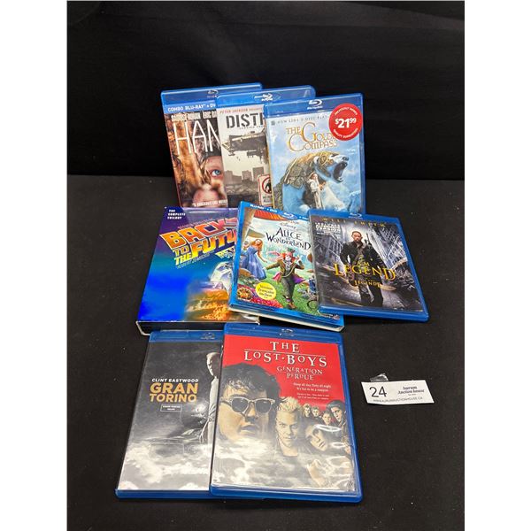 Lot of 8 Blue Ray DVDs Including Back to the Future the Complete Trilogy
