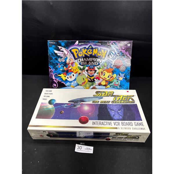 Special Edition Pokemon Champion Island Board Game + Star Trek The Next Generation Board Game Still 