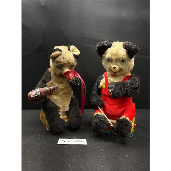 2 Vintage Battery Operated Mechanical Toys Made in Japan