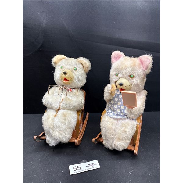 2 Vintage Battery Operated Mechanical Toys Made in Japan