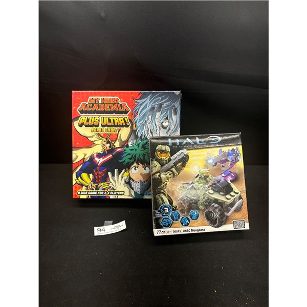 Sealed in Package My Hero Academia Board Game + Halo Mongoose