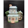 Image 4 : Lot of 3 Village Teapots and Small Village Shop
