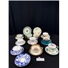 Image 1 : Lot of 10 Vintage Bone China Teacups and Saucers