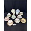 Image 1 : Lot of 10 Vintage Bone China Teacups and Saucers