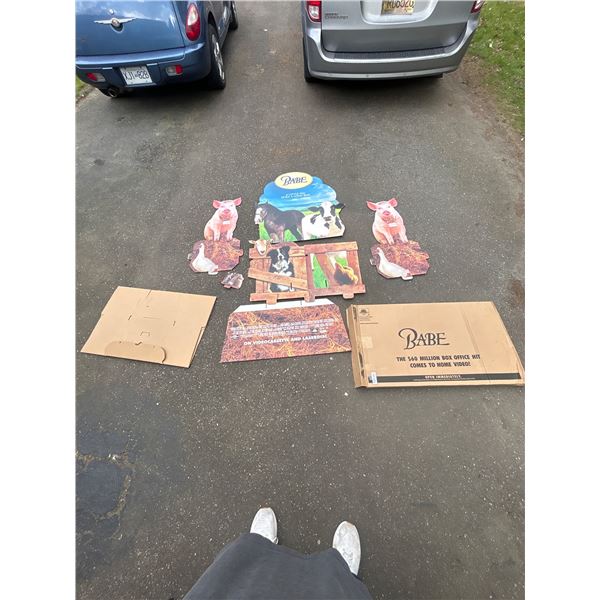 The Movie Babe Cardboard Store Display Never Used Original Box Taken Out for Photos