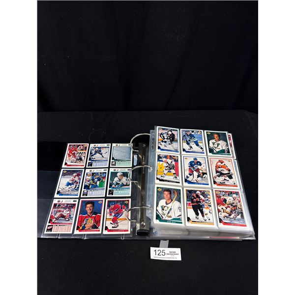 Binder Lot of 1993 Upper Deck Hockey Cards